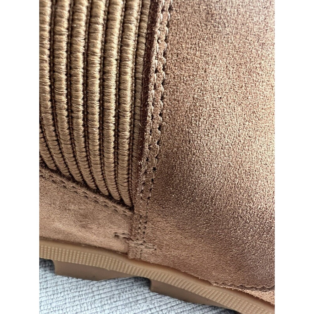 Sorel Joan Of Arctic Wedge II Chelsea Bootie Velvet Tan Gum Size 8.5 - Picture 9 of 12
